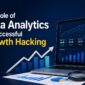 Data analytics dashboard showing business growth metrics and marketing performance