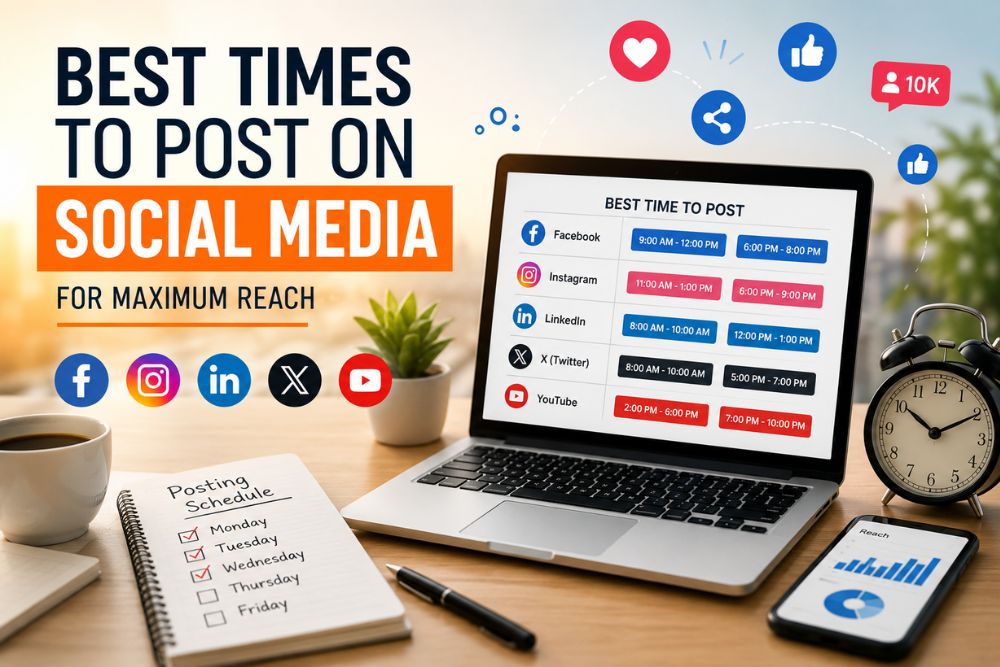 Best times to post on social media for maximum reach