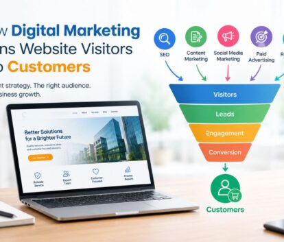 How Digital Marketing Helps Turn Website Visitors into Customers